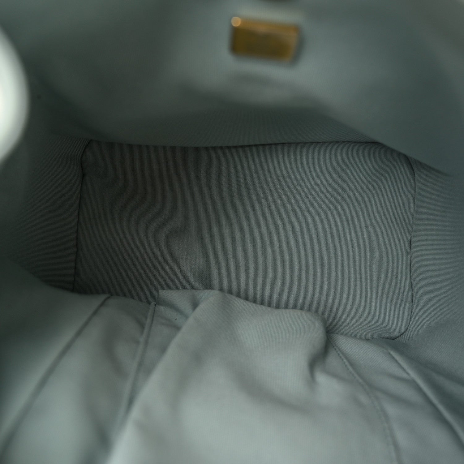 Chanel Lambskin Quilted Large Duma Drawstring Backpack Grey 5 of 10