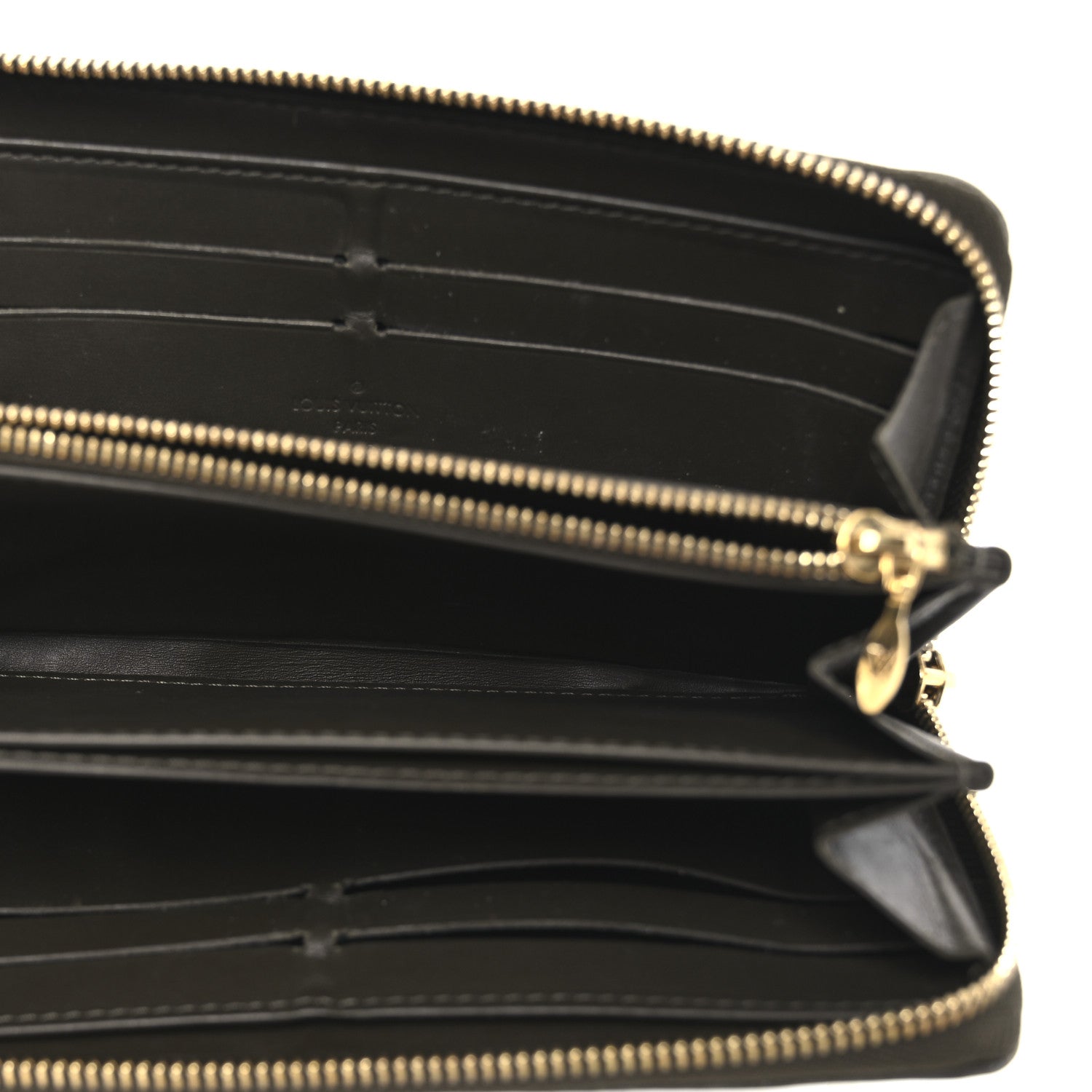 Louis Vuitton Vernis Zippy Wallet Vert Bronze 5 of 10