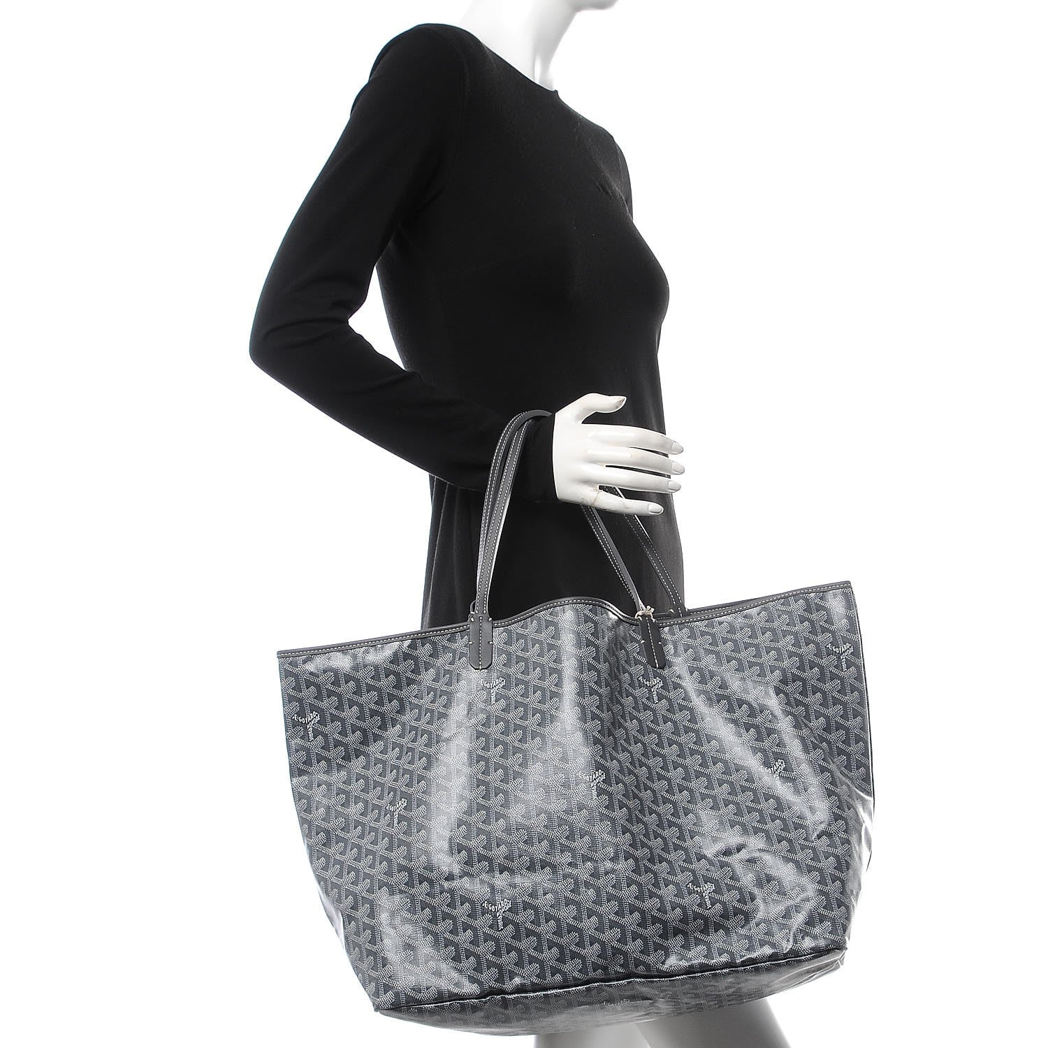 Goyard Goyardine Saint Louis GM Grey 2 of 8