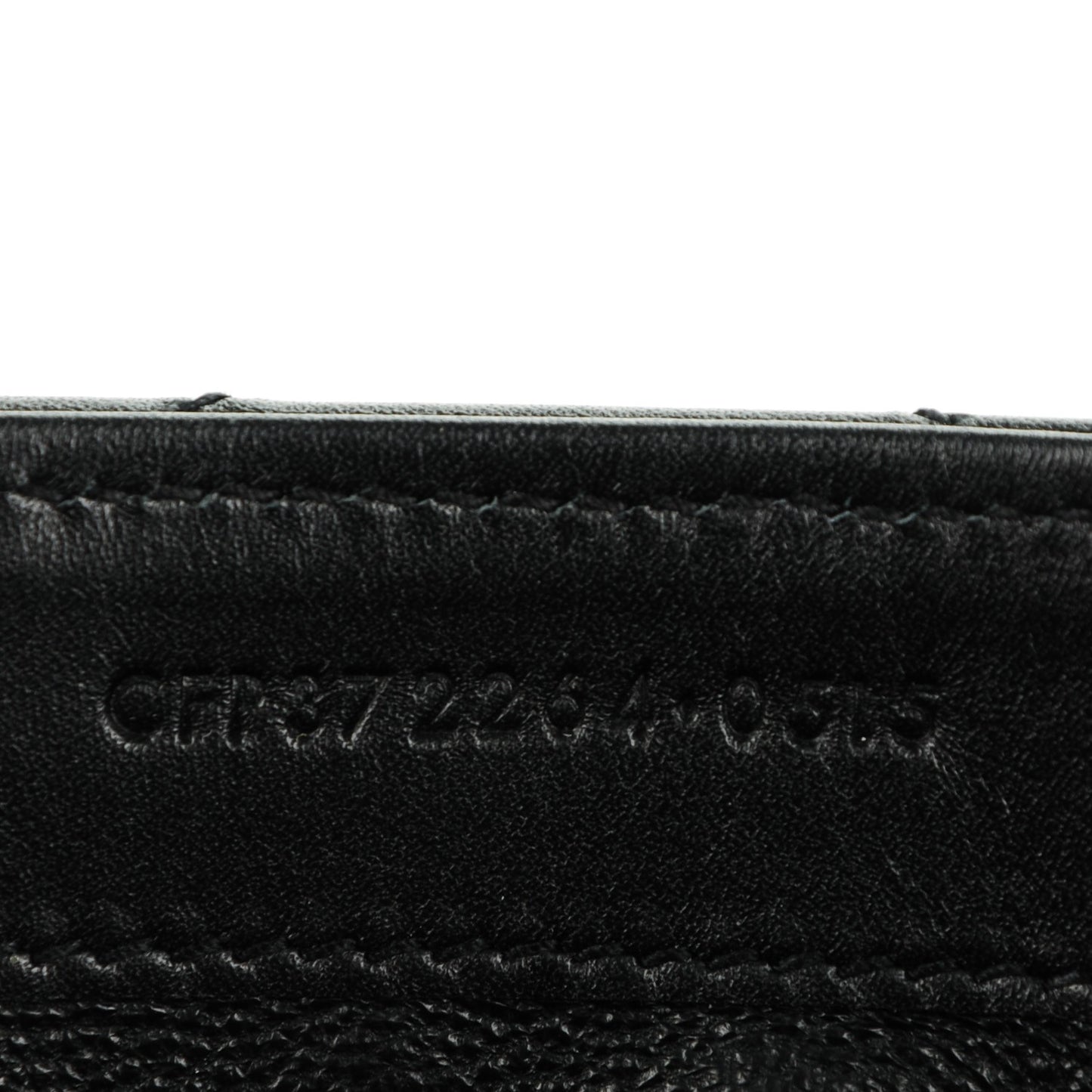 Calfskin Matelasse Chevron Monogram Flap Wallet Black