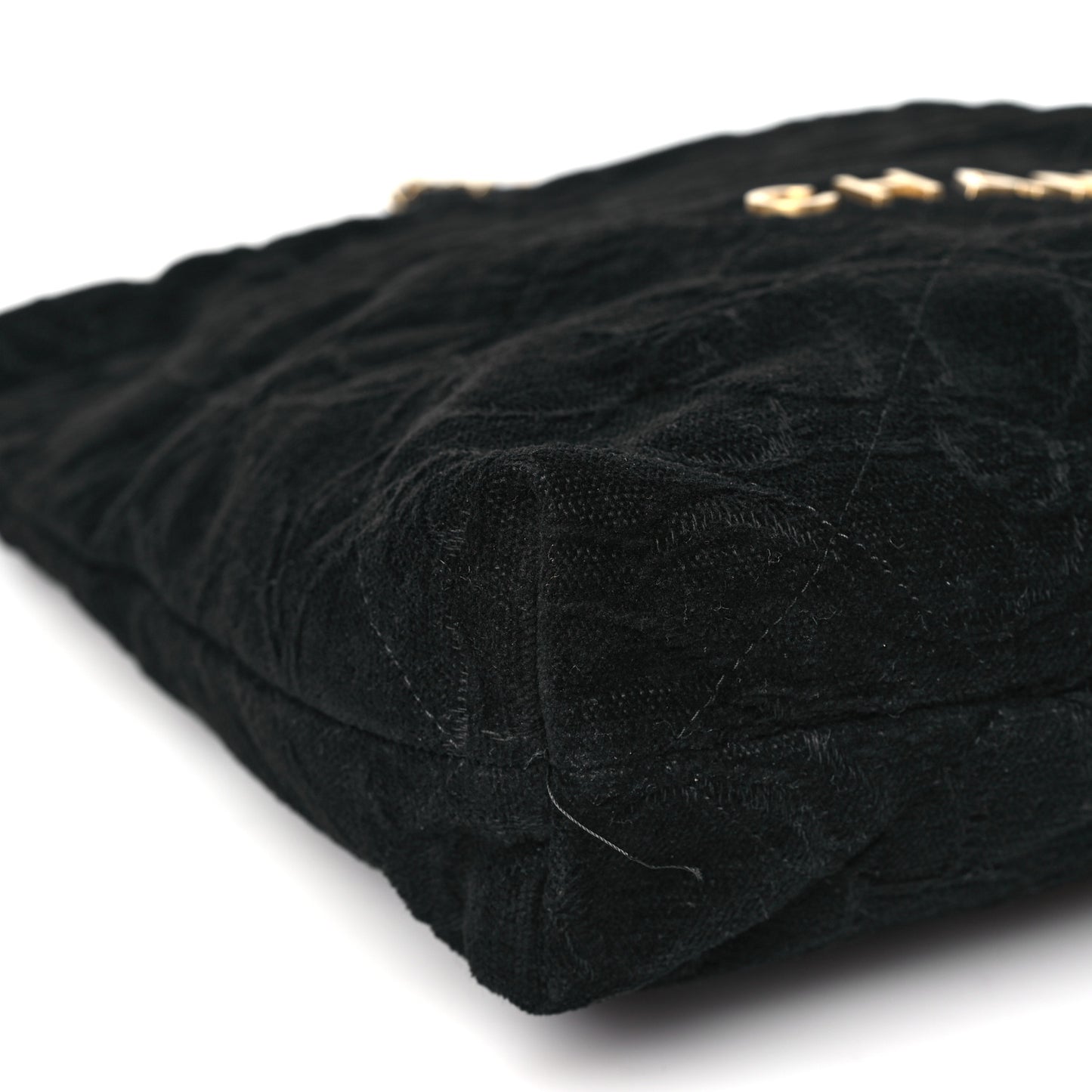 Velvet Camellia Small Chanel 22 Black