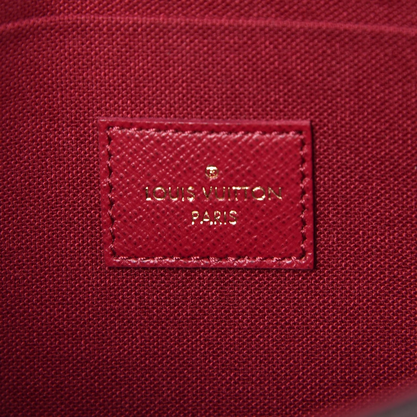Monogram Pochette Felicie Chain Wallet Fuchsia