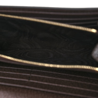 Gucci GG Supreme Monogram Textured Dollar Calfskin Blondie Continental Chain Wallet Beige Ebony New Acero 6 of 14
