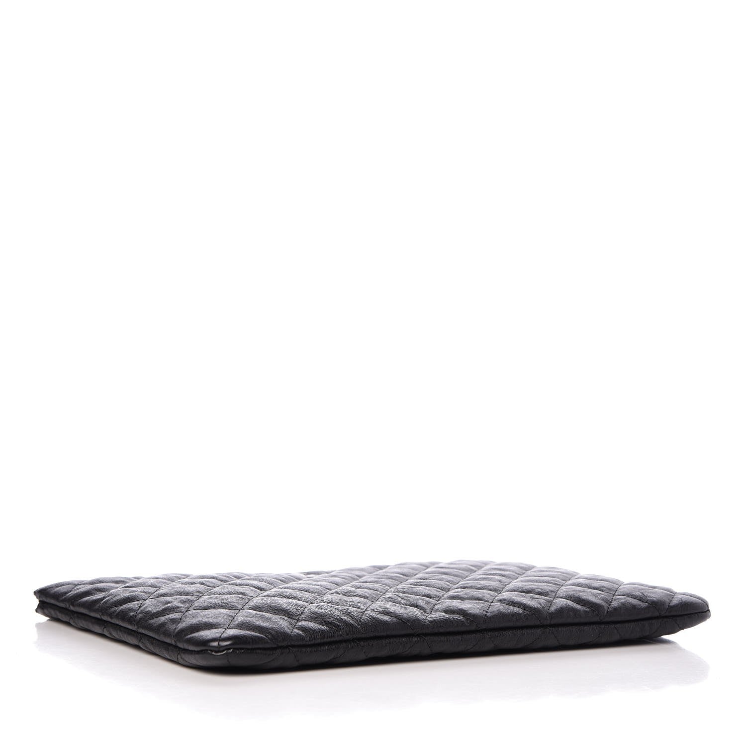 Chanel Crumpled Calfskin Quilted Medium Cosmetic Case So Black 4 of 8