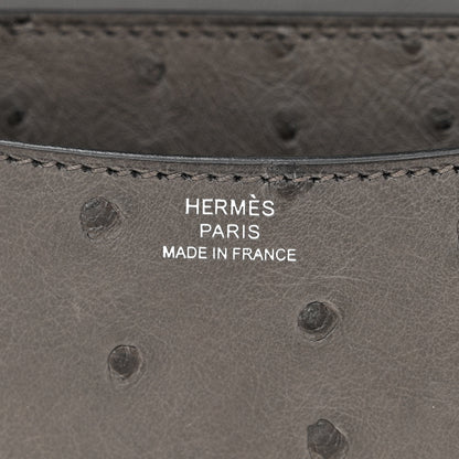 Hermes Ostrich Constance 18 Graphite 6 of 11