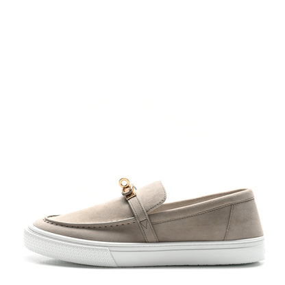 Hermes Suede Goatskin Game Slip On Sneakers 38 Beige Esquisse 1 of 9