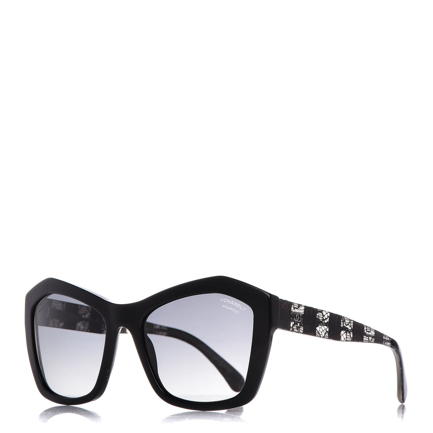 Lace Effect Sunglasses 5296 Black