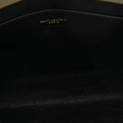 Saint Laurent Grained Lambskin Large Cassandre Envelope Pouch Blanc Vintage 5 of 6