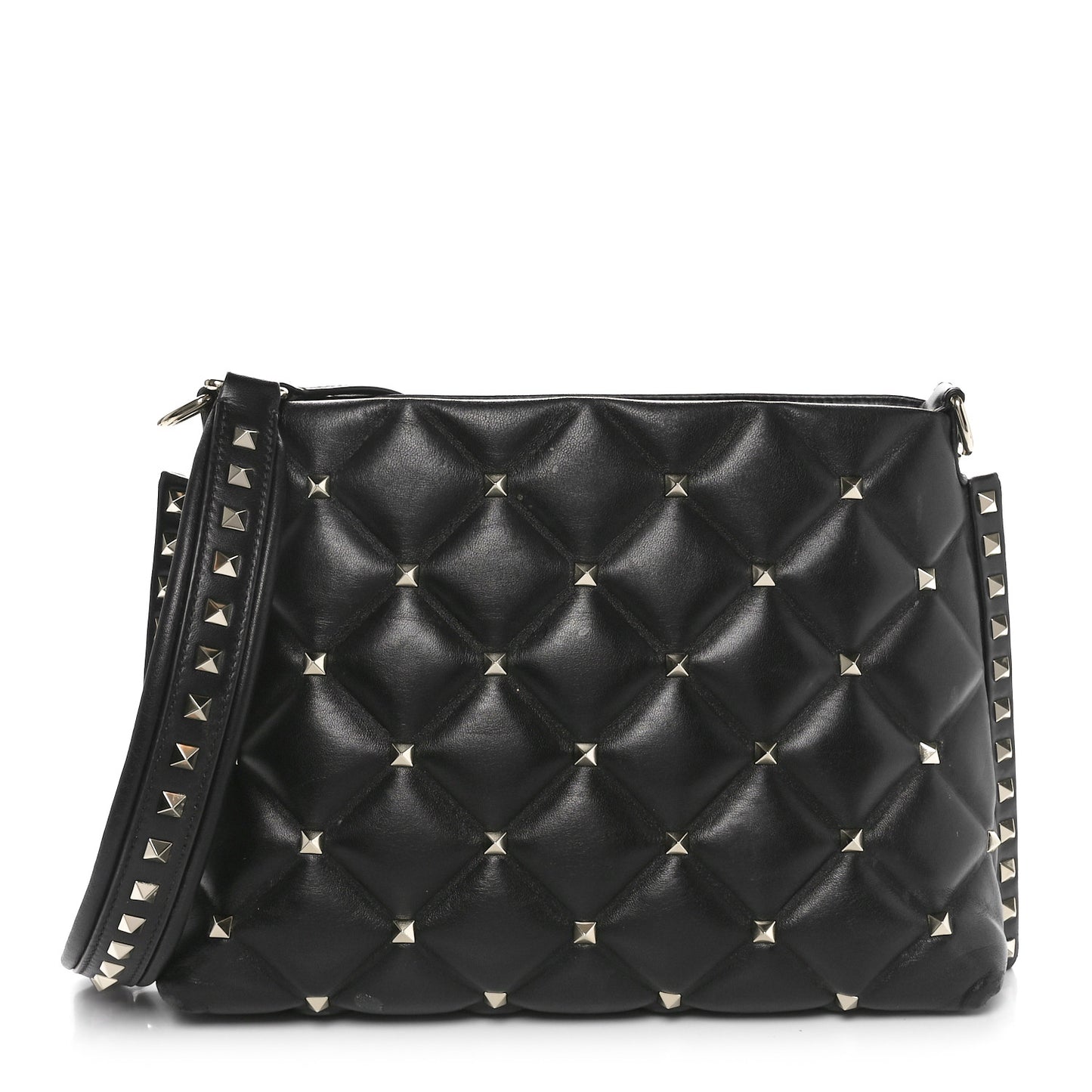 Nappa Candystud Shoulder Bag Black