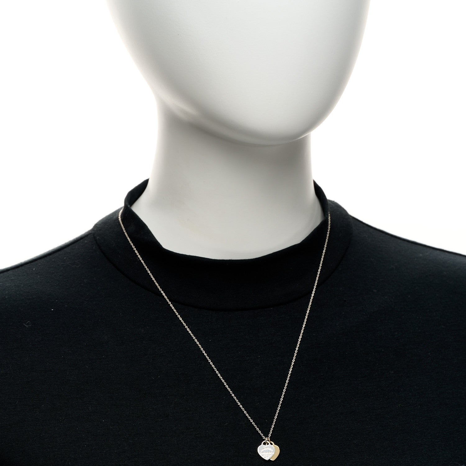 Tiffany Sterling Silver 18K Yellow Gold Mini Return to Tiffany