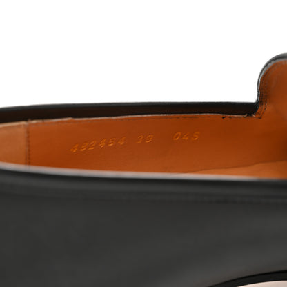 Gucci Calfskin Womens Jordaan Loafers 39 Black 7 of 10