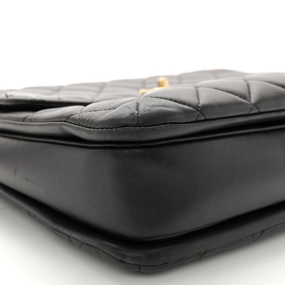 Chanel Lambskin Quilted Large Trendy CC Dual Handle Flap Bag Black 9 of 16