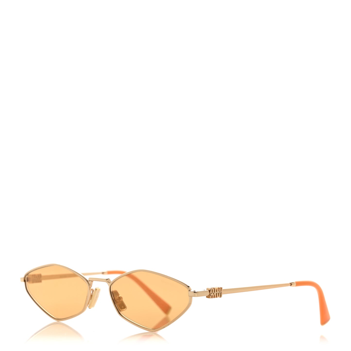 Metal Oval Sunglasses SMU56Z Orange