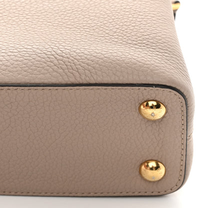 Louis Vuitton Taurillon Capucines BB Galet 10 of 12