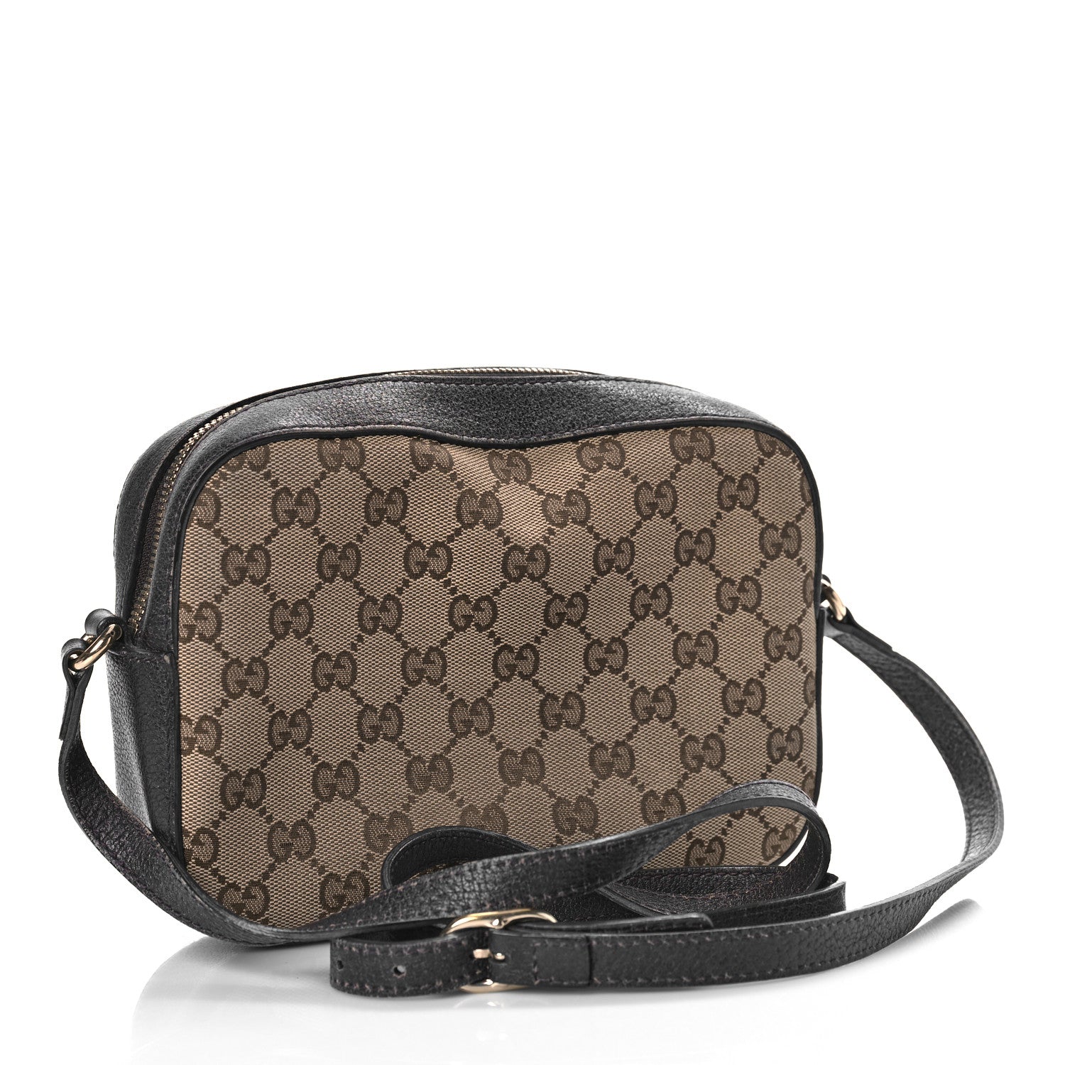 Gucci Monogram Web Small Webby Bee Shoulder Bag Dark Brown 3 of 22