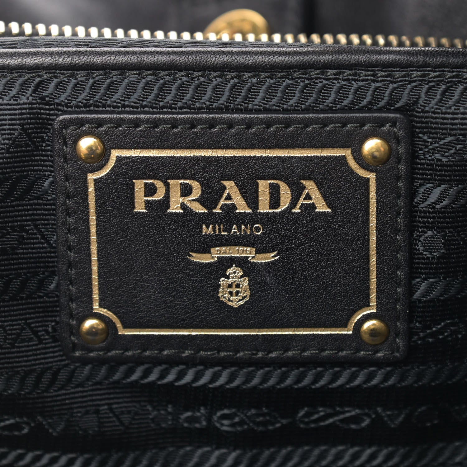 Prada Soft Calf Chain Tote Black 8 of 14