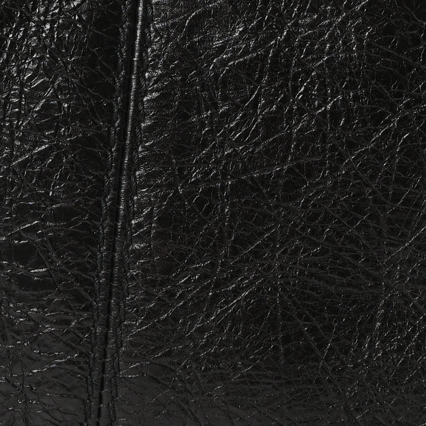 Crinkled Calfskin Large Grand Tour Multipocket Bag Black
