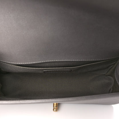 Chanel Caviar Quilted Medium Boy Flap Grey 5 of 10