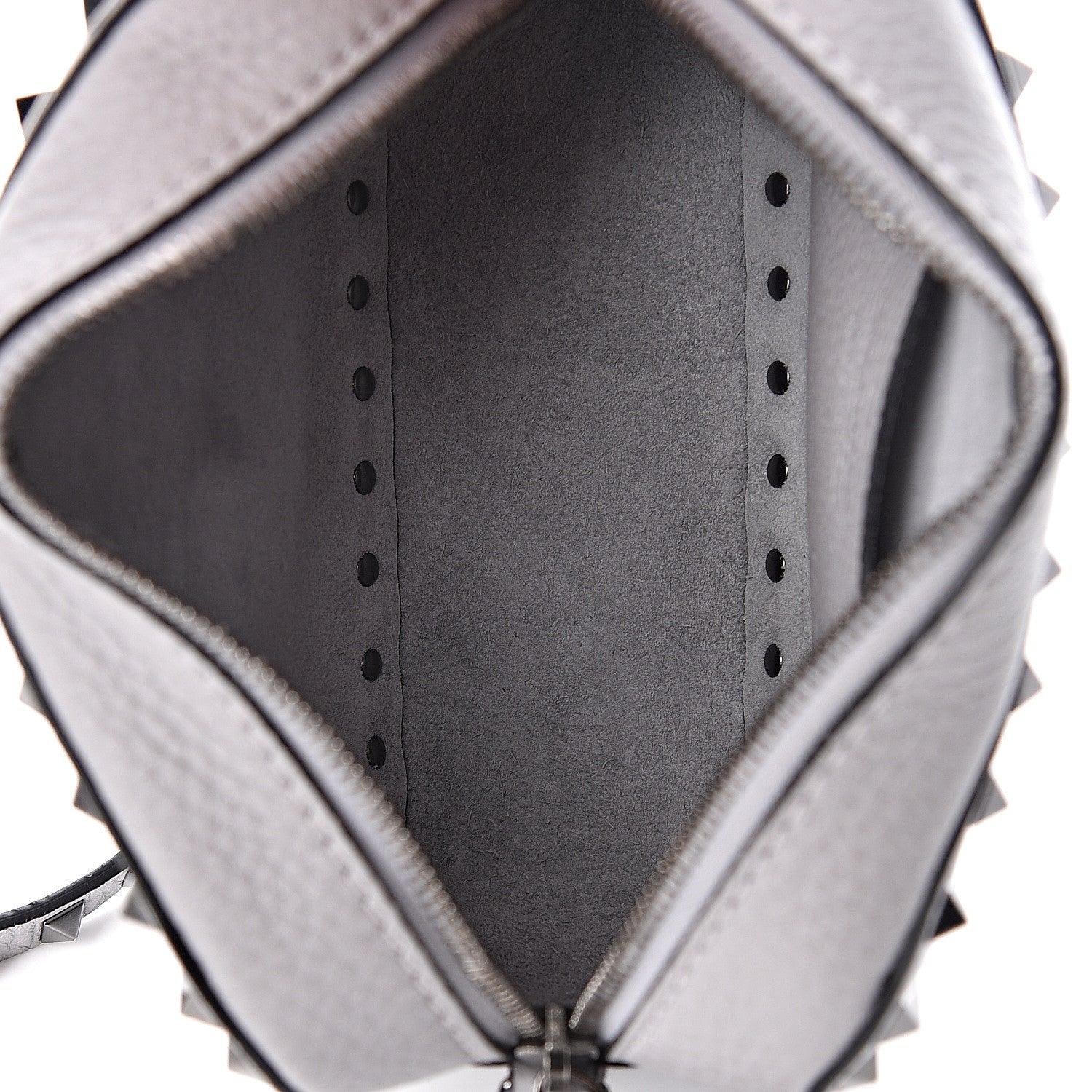 Valentino Garavani Calfskin Rockstud Camera Crossbody Bag Stone 5 of 9