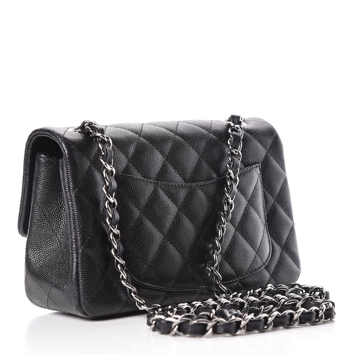 Chanel Iridescent Caviar Quilted Mini Rectangular Flap Black 3 of 13