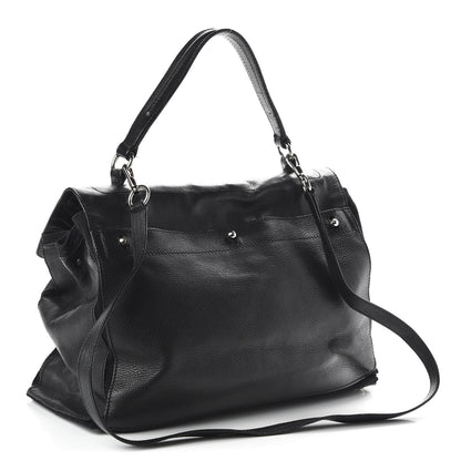 Saint Laurent Calfskin Canvas Large Muse Two Black 2 of 11