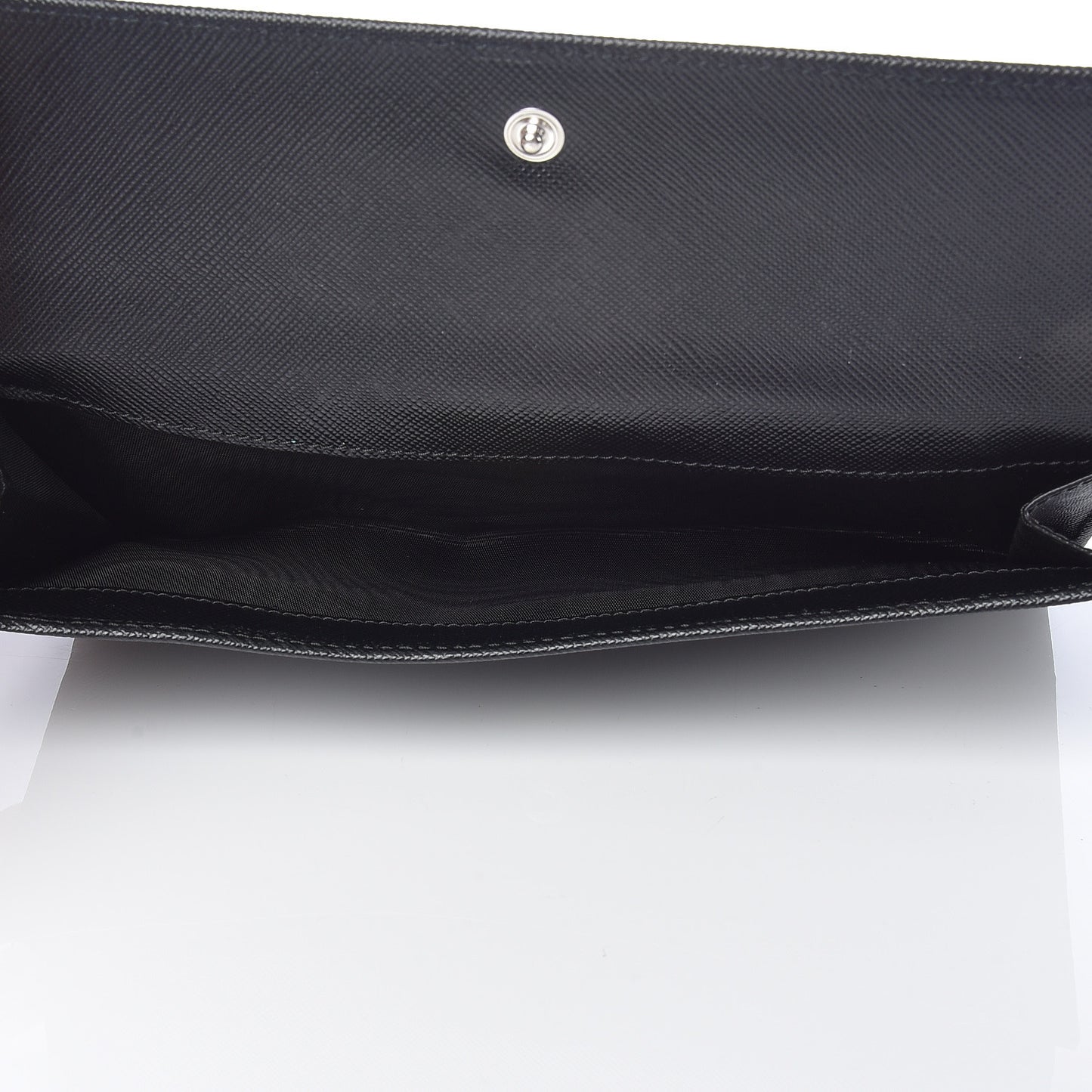 Saffiano Continental Flap Wallet Black