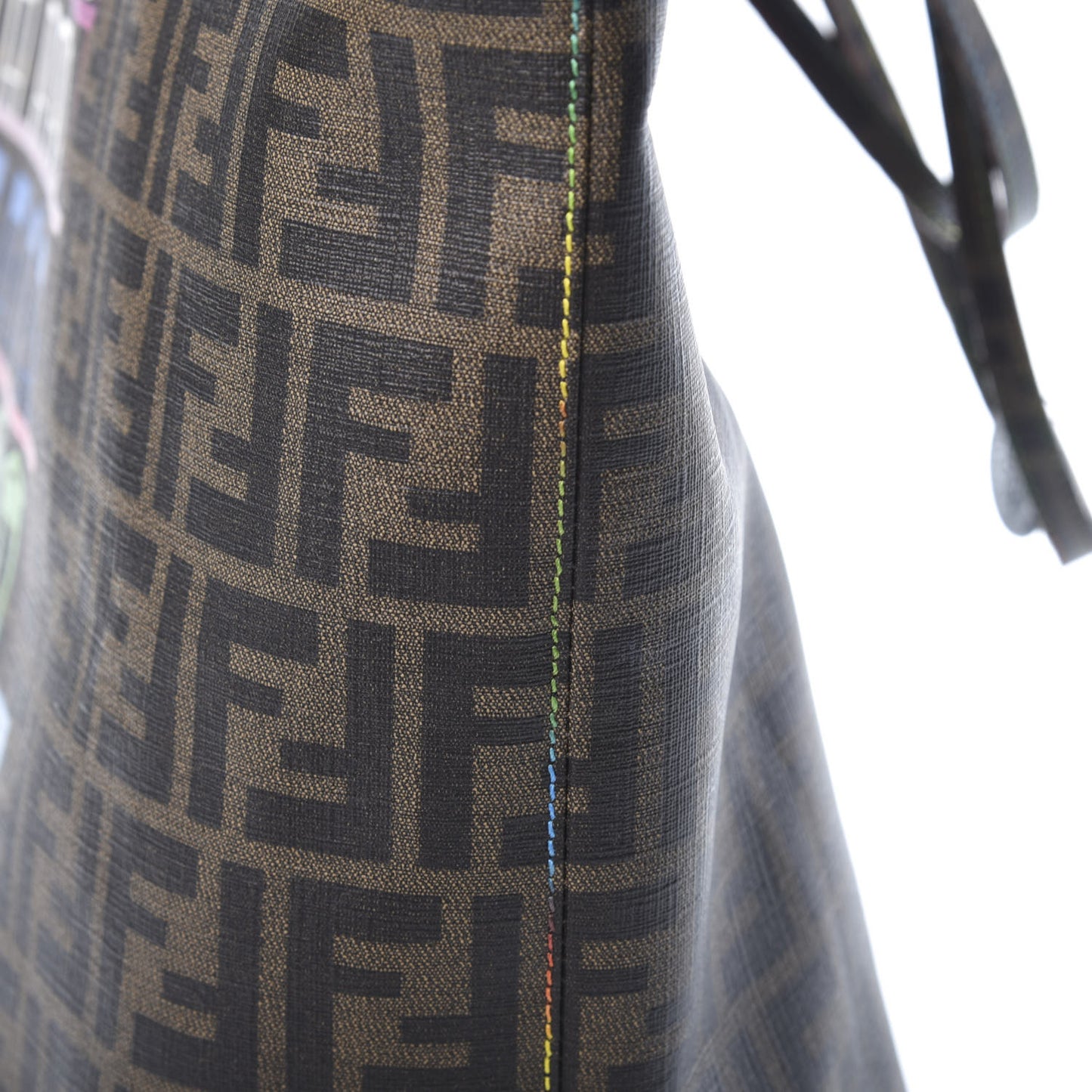 Zucca Spalmati Print Large Roll Tote Tobacco Multicolor
