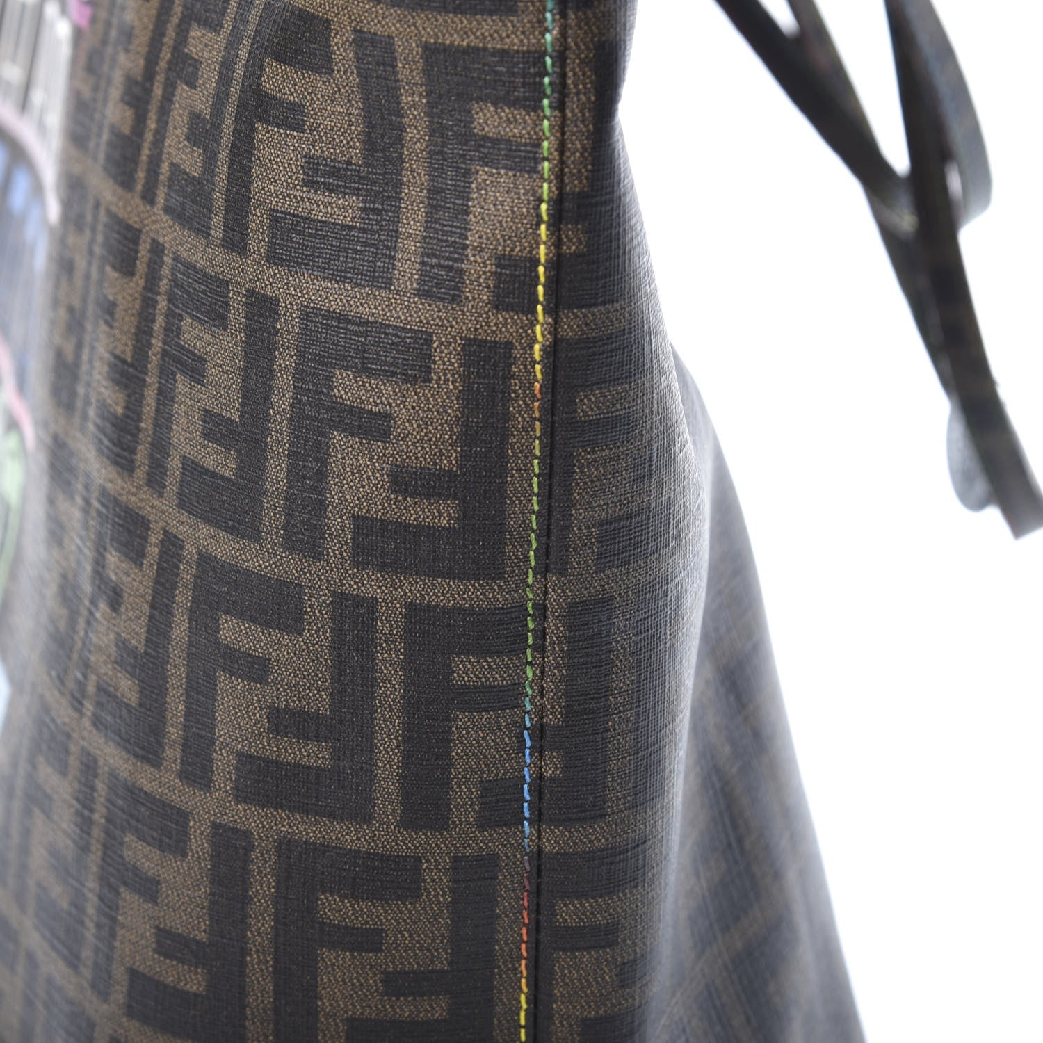 Fendi Zucca Spalmati Print Large Roll Tote Tobacco Multicolor 12 of 22