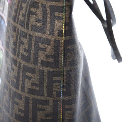Fendi Zucca Spalmati Print Large Roll Tote Tobacco Multicolor 12 of 22