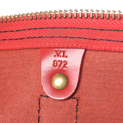 Louis Vuitton Epi Keepall 45 Castillan Red 7 of 19