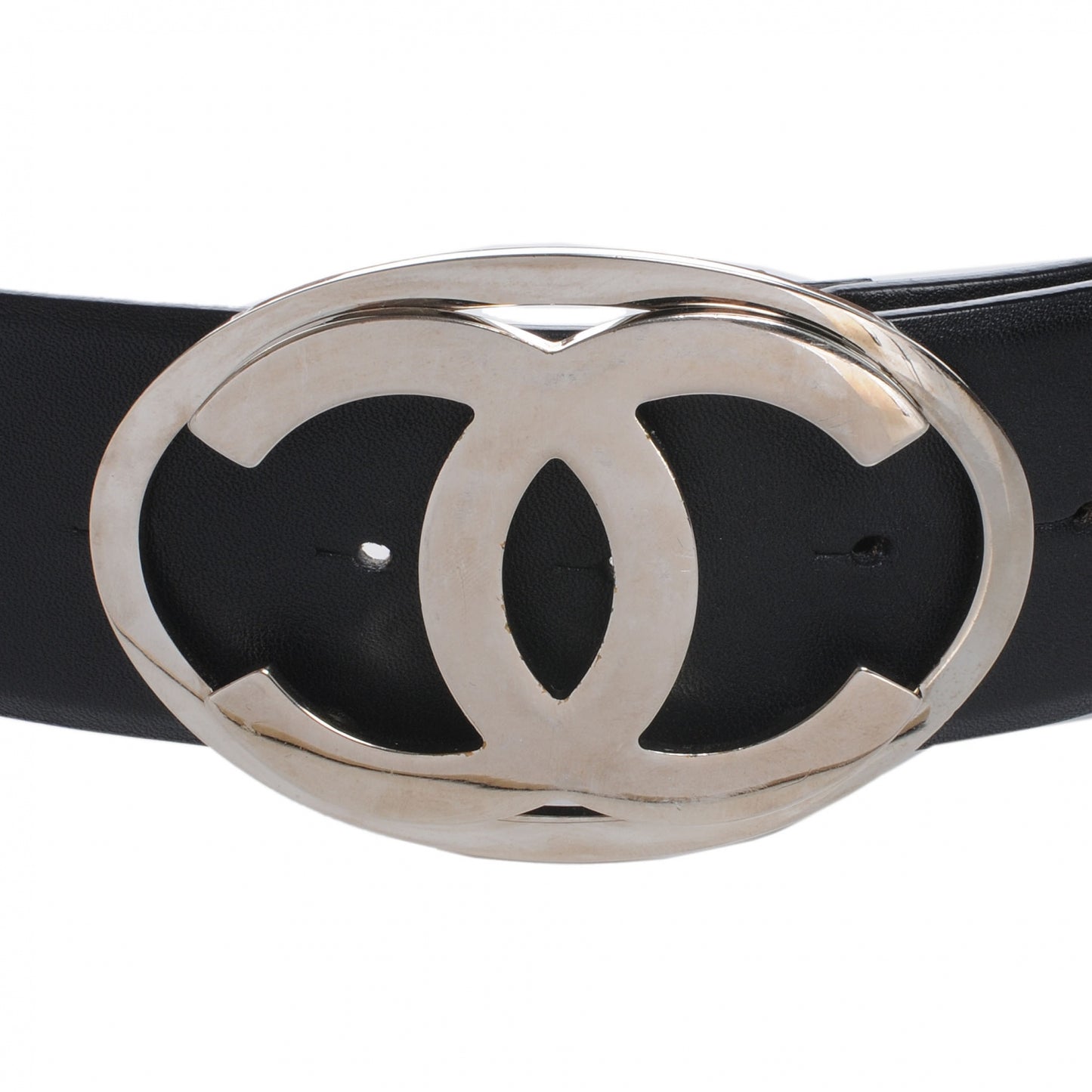 Leather CC Logo Belt 85 34 Black