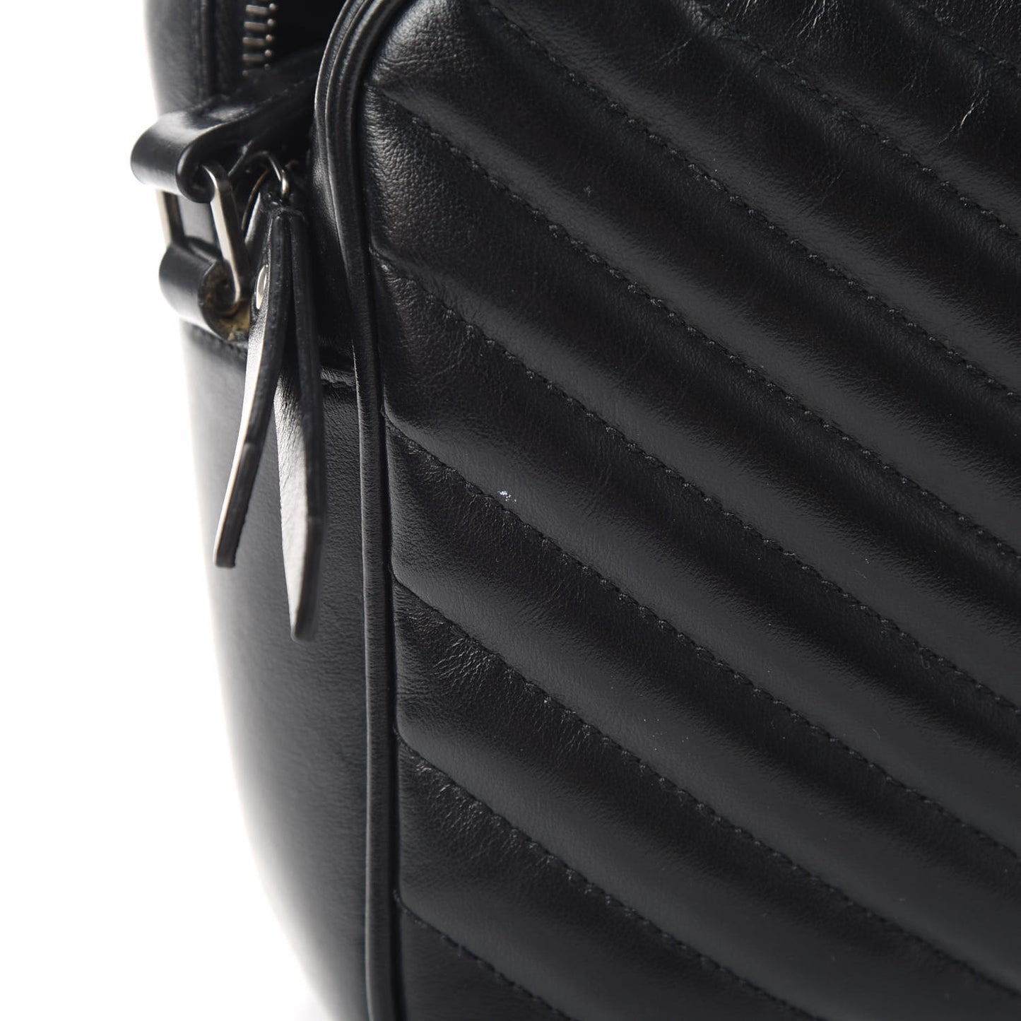Calfskin Matelasse Monogram Lou Camera Bag Black