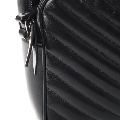 Saint Laurent Calfskin Matelasse Monogram Lou Camera Bag Black 13 of 14