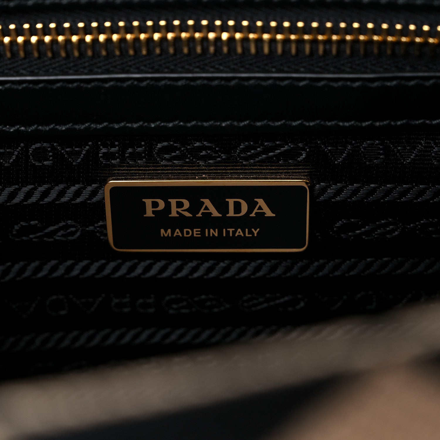 Prada Jacquard Saffiano Triangolo Symbole Embroidered Small Tote Black Corda 6 of 8