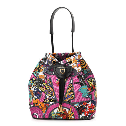 Salvatore Ferragamo Econyl Calfskin Printed Cosmetics Case Multicolor 1 of 9