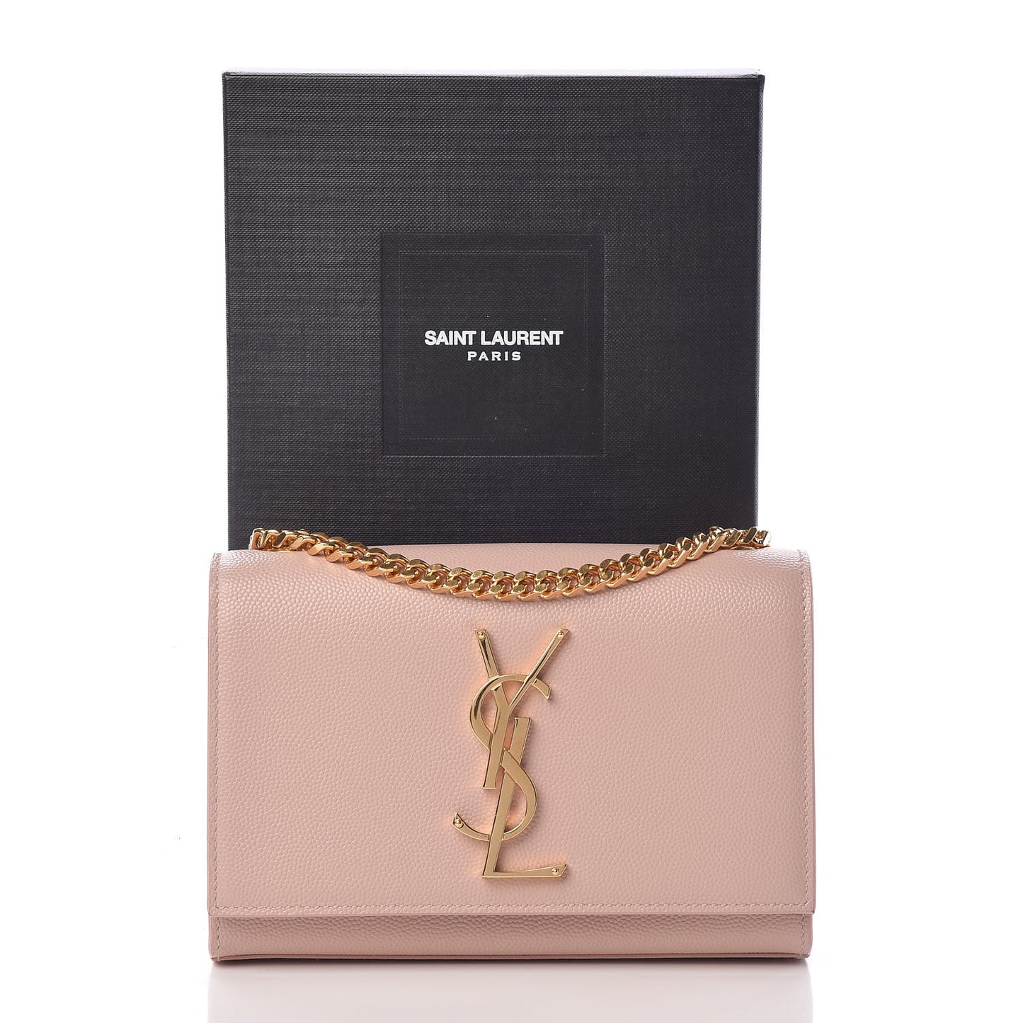 Grain De Poudre Small Monogram Kate Satchel Pale Blush