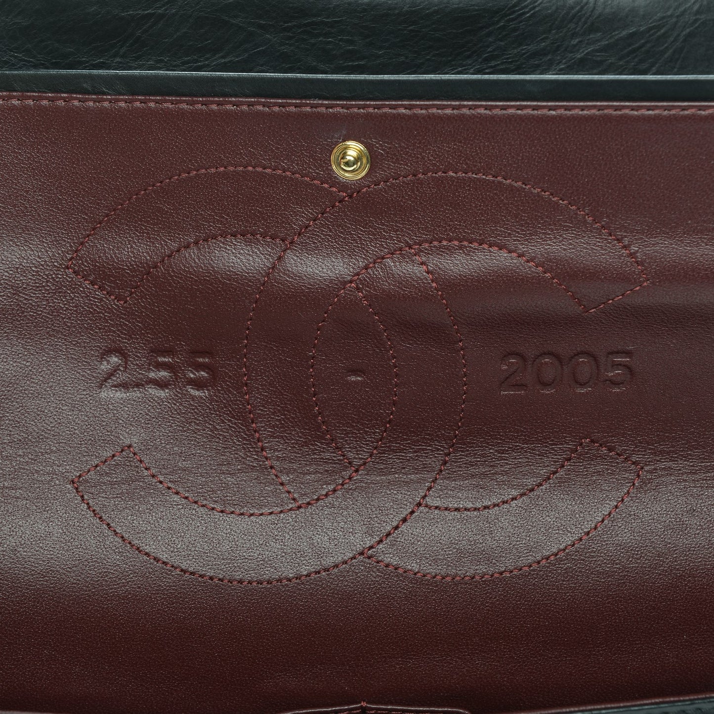 Aged Calfskin Quilted 50th Anniversary 2.55 Reissue 227 Flap Black