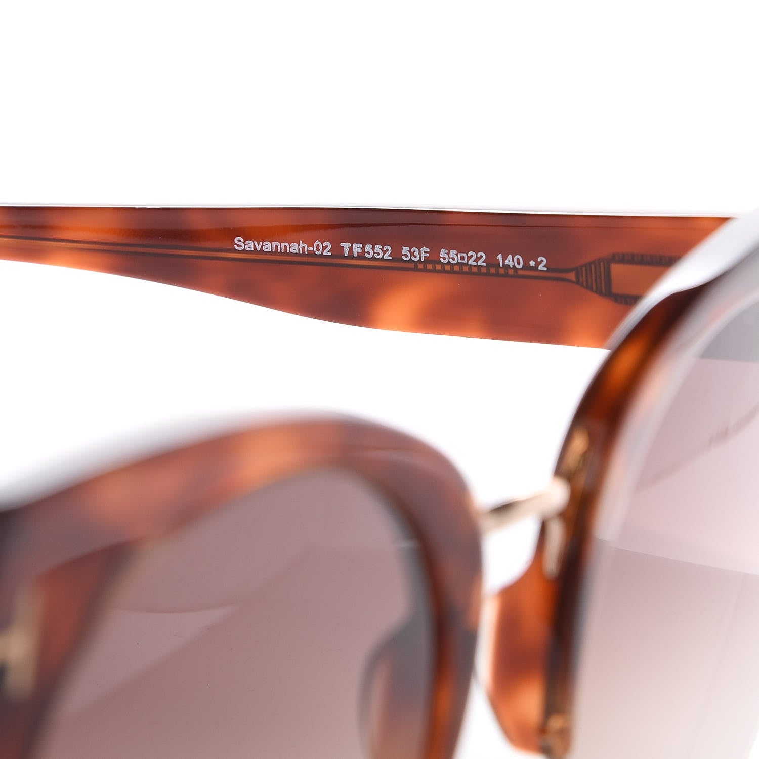 Tom Ford Savannah Sunglasses TF552 Tortoise 7 of 8