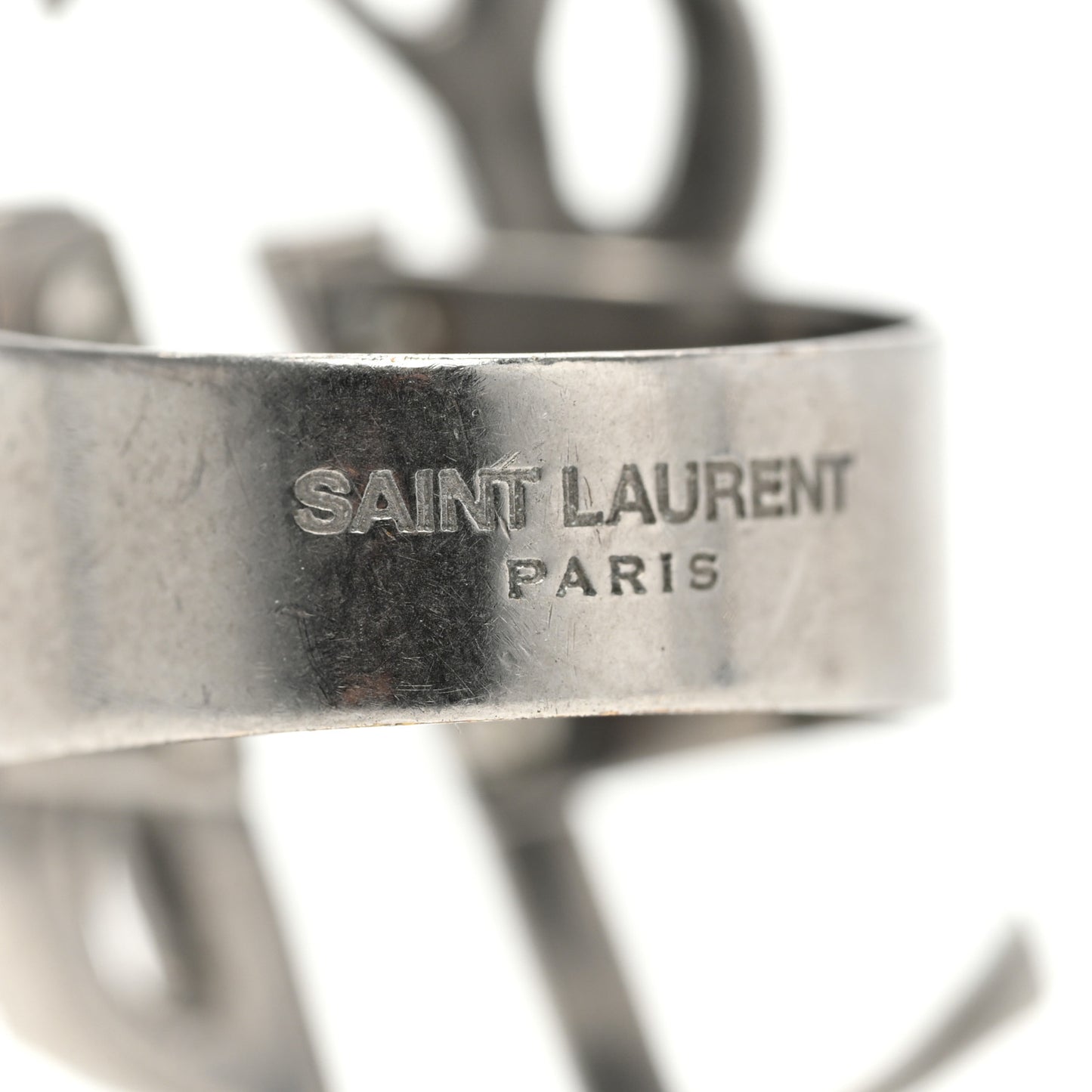 Monogram Ring 49 5 Silver