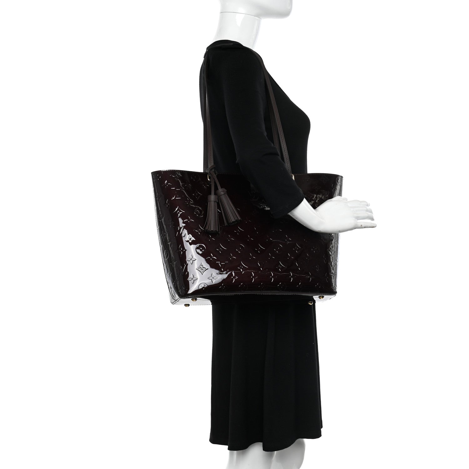 Louis Vuitton Vernis Long Beach MM Amarante 2 of 10