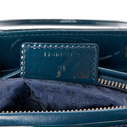 Christian Dior Patent Cannage Medium Lady Dior Navy Blue 7 of 12