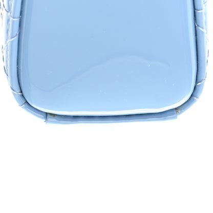 Christian Dior Patent Cannage Micro Lady Dior Cornflower Blue 14 of 14
