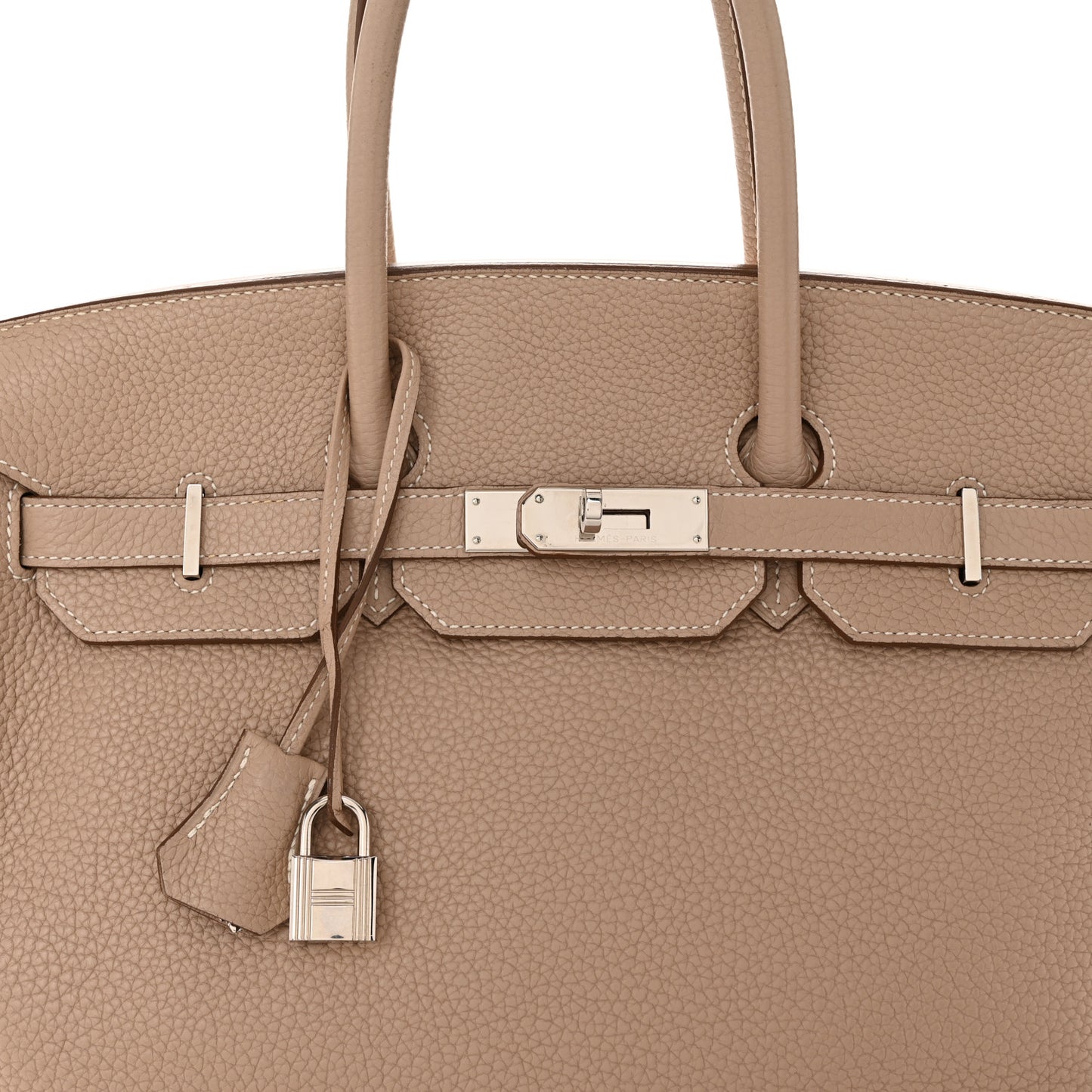 Taurillon Clemence Birkin 35 Gris Tourterelle