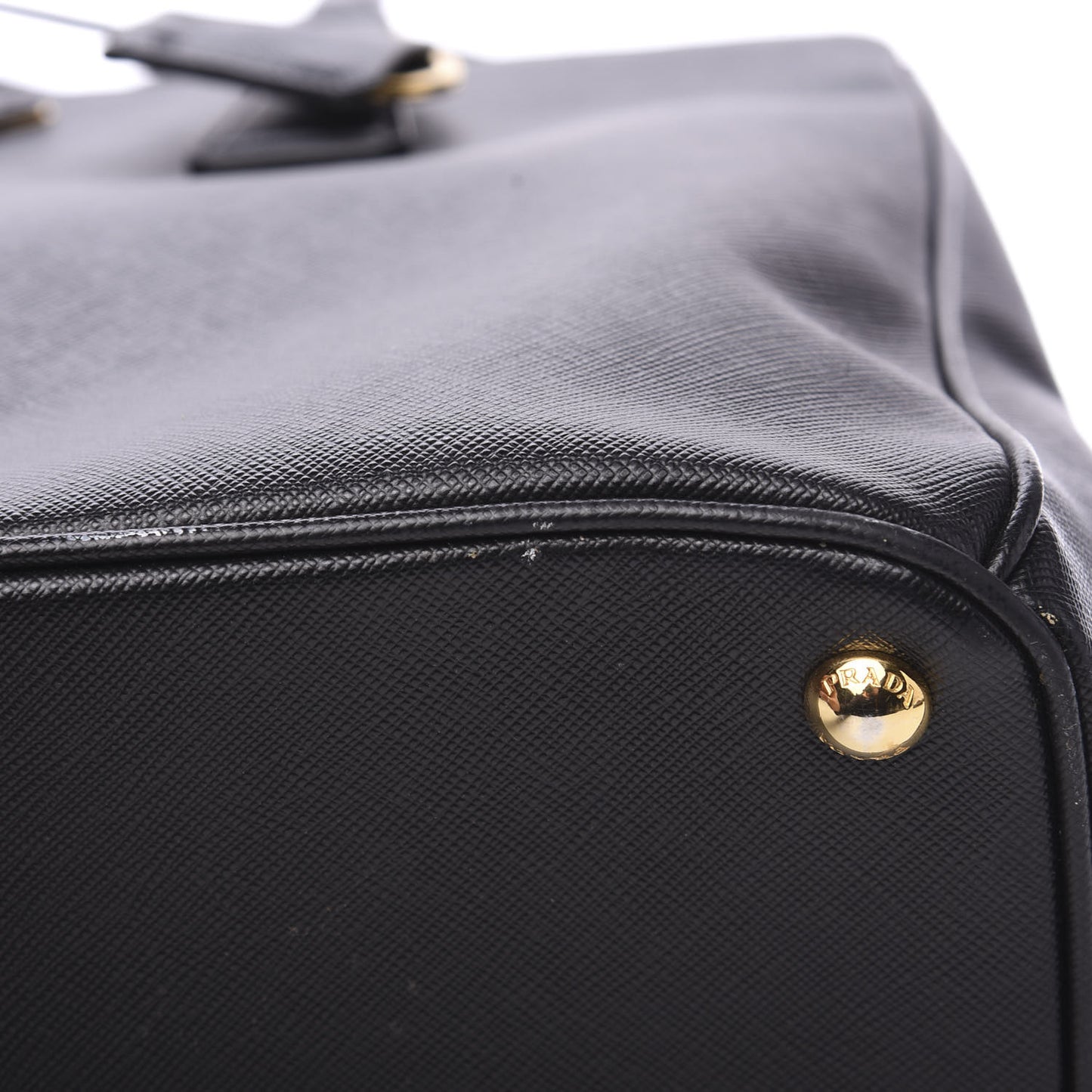 Saffiano Medium Galleria Double Zip Tote Black