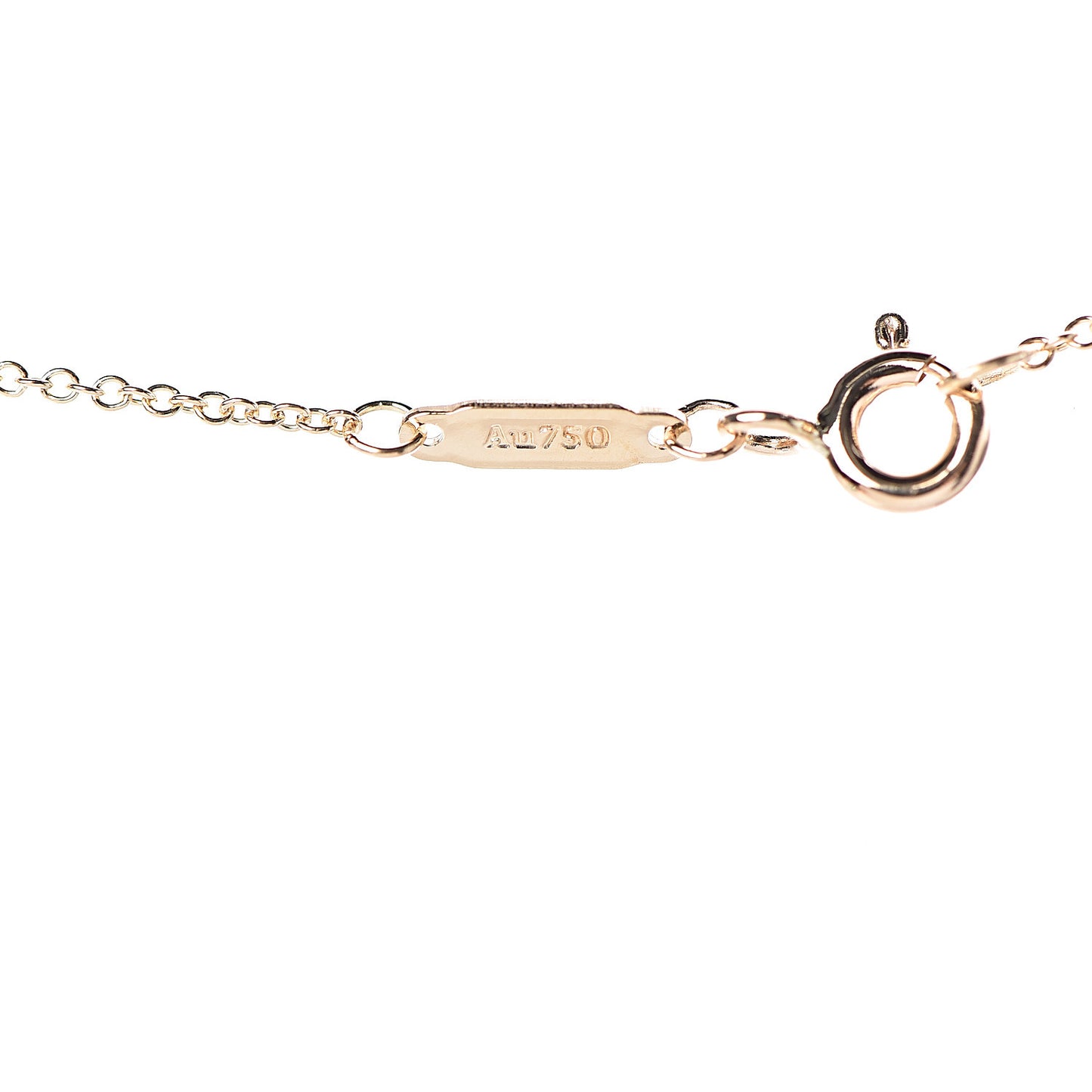 18K Yellow Gold Ampersand Pendant Necklace
