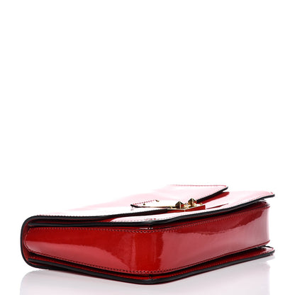 Valentino Garavani Patent L'Amour Rockstud Shoulder Bag Rosso Valentino 4 of 9