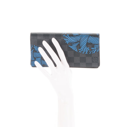Louis Vuitton Damier Graphite Rope Brazza Wallet Blue 2 of 7