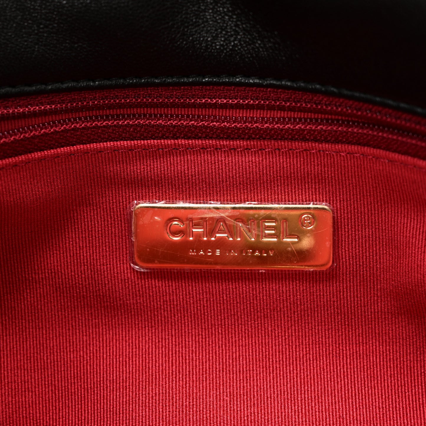 Lambskin Quilted Medium Chanel 19 Flap Black