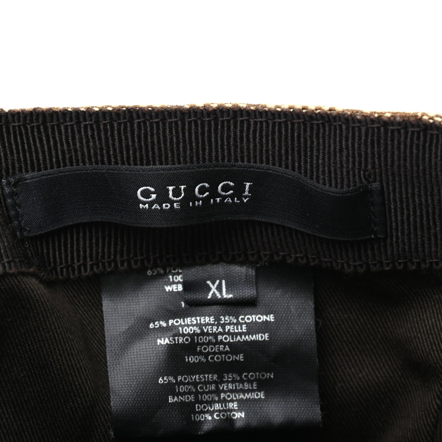 Monogram Web Baseball Hat XL Beige Cocoa