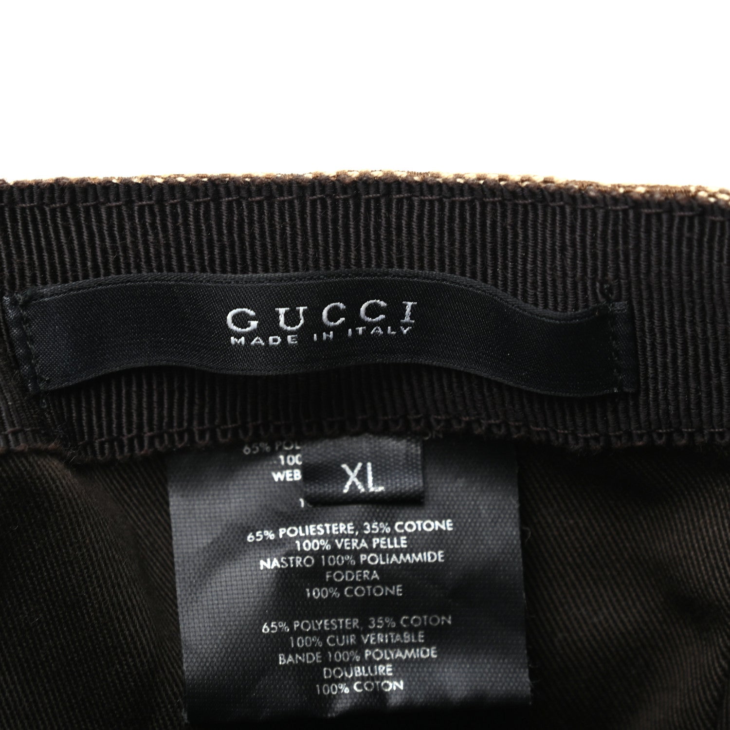 Gucci Monogram Web Baseball Hat XL Beige Cocoa 6 of 6